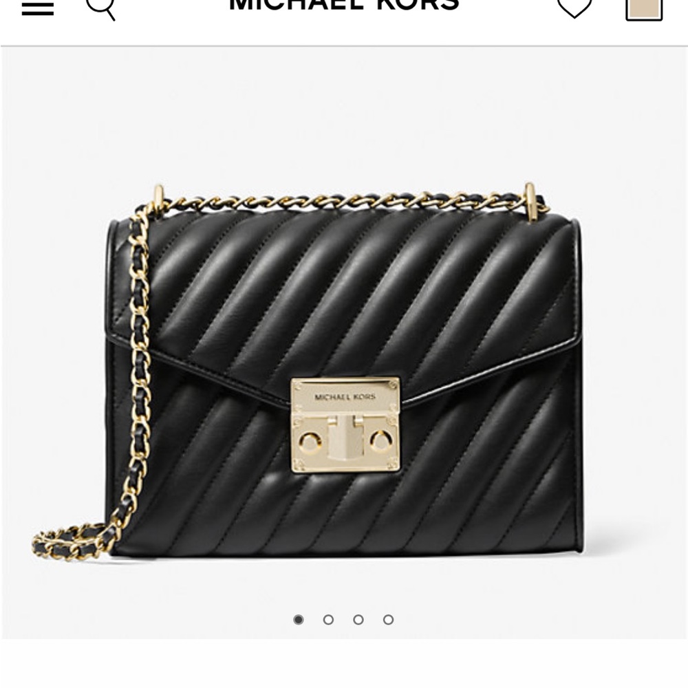 Rose Medium Quilted Shoulder Bag Michael Kors